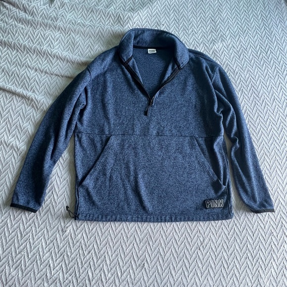 PINK Quarter Zip sweatshirt - Picture 1 of 12